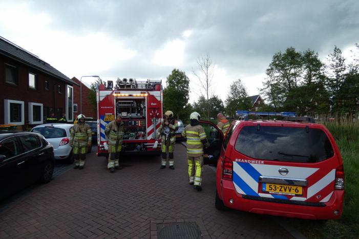 Brand in meterkast van woning