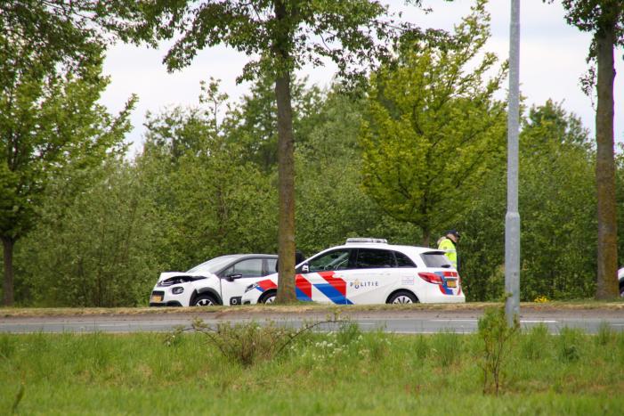 Auto vliegt uit de bocht en botst tegen boom