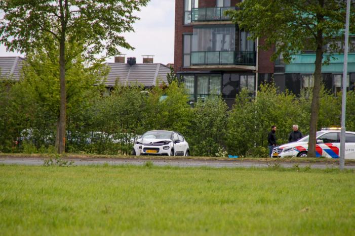 Auto vliegt uit de bocht en botst tegen boom