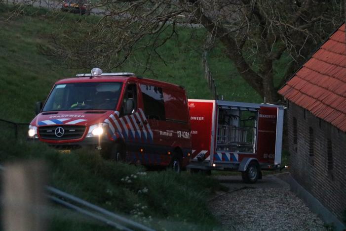 Brand in woning met rieten dak