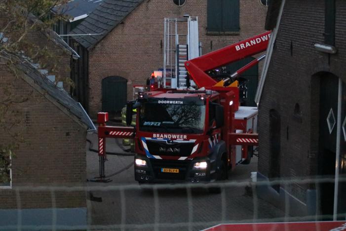 Brand in woning met rieten dak