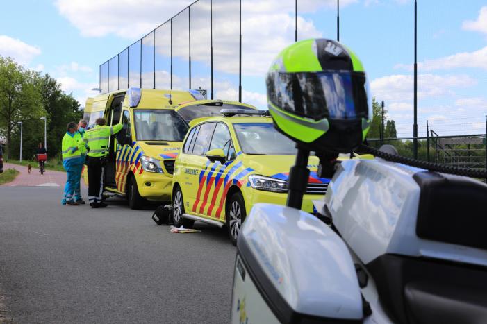 Wielrenner onderuit tijdens toertocht