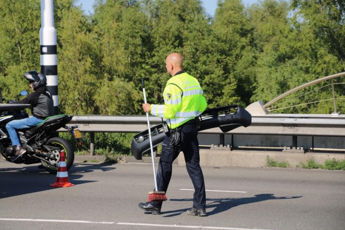 Auto zwaar beschadigd bij ongeval