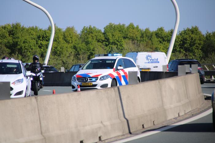 Auto zwaar beschadigd bij ongeval