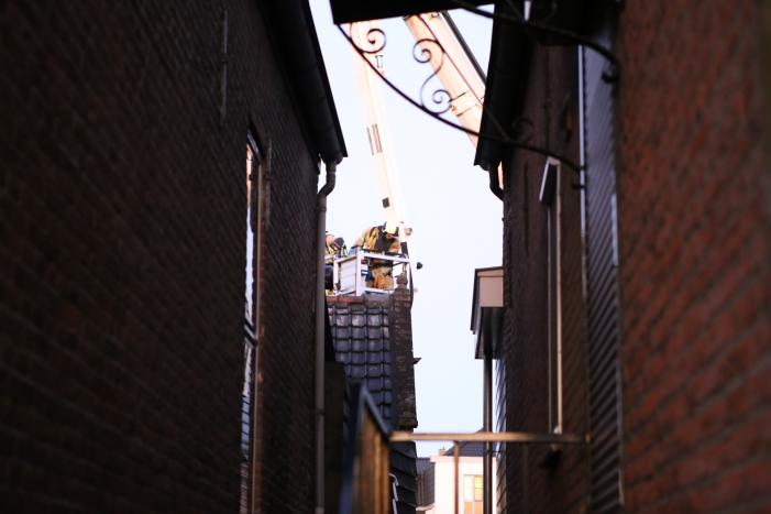 Veel rook bij brand in pand