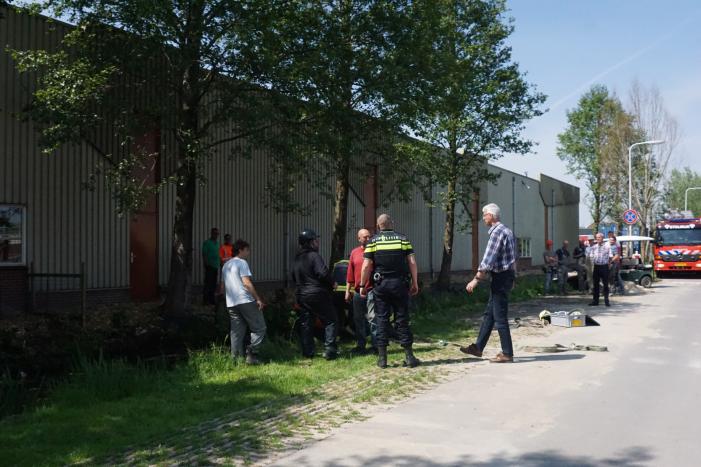 Paard met wagen belanden in sloot