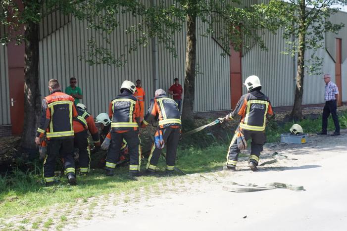 Paard met wagen belanden in sloot