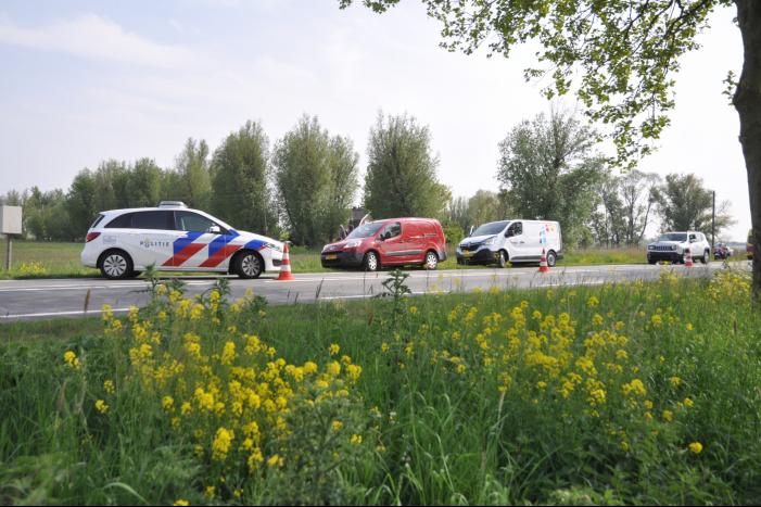 Gewonde bii kop-staartaanrijding