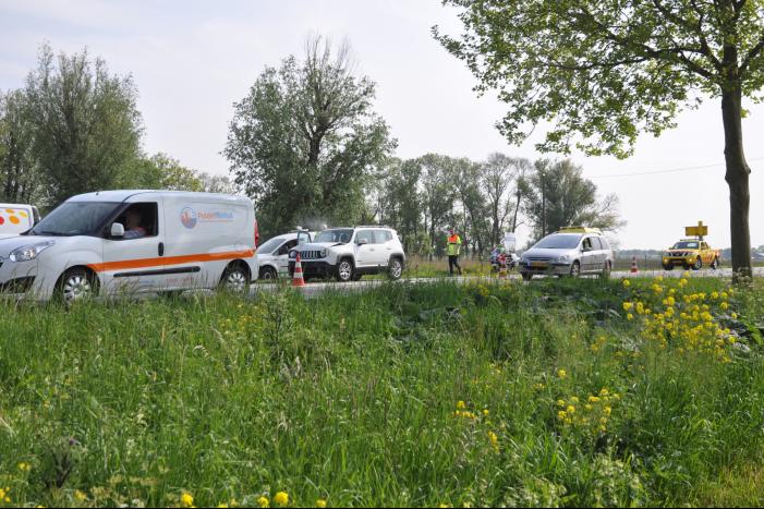 Gewonde bii kop-staartaanrijding