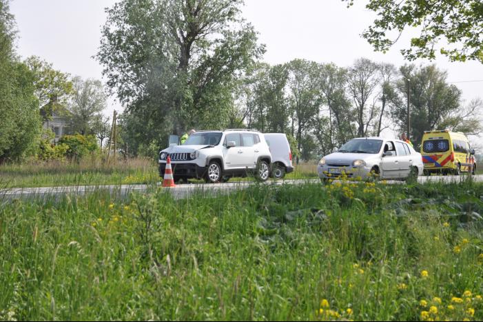 Gewonde bii kop-staartaanrijding