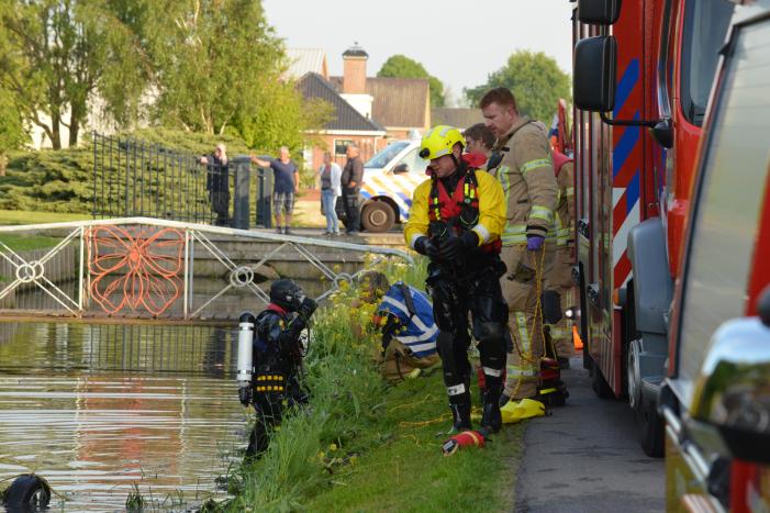 Drie gewonden bij auto te water