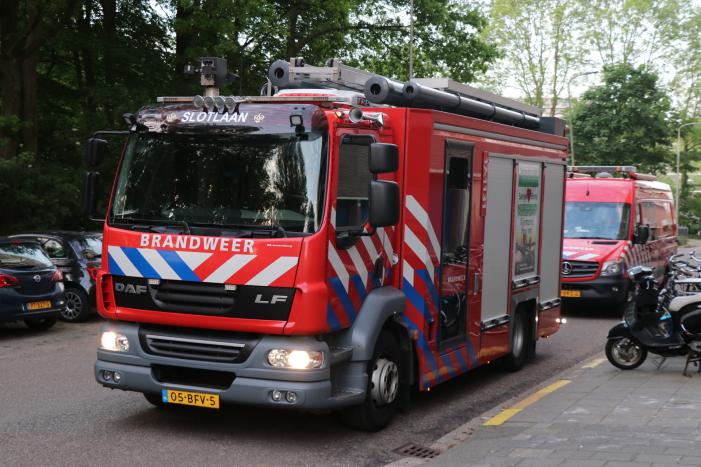 Brand op balkon van flatwoning