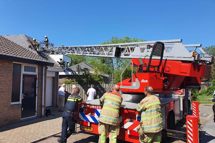 Brand in nok van woning