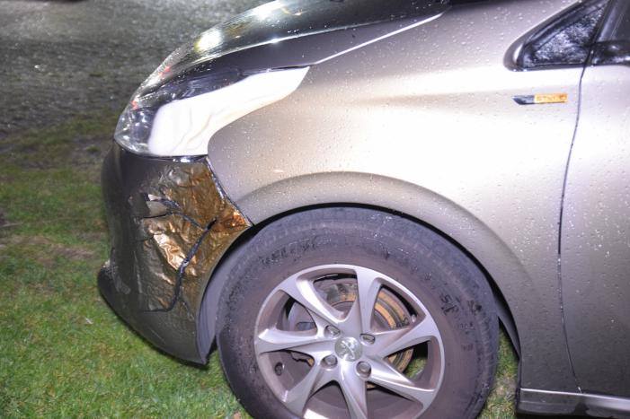 Auto verwoest door brand