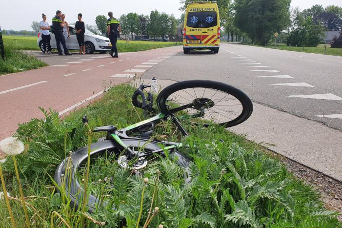 Wielrenner gewond na aanrijding