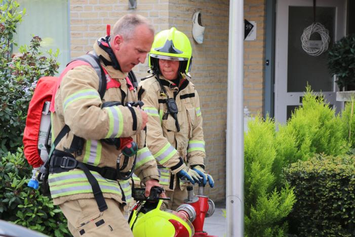 Brand op zolder van woning