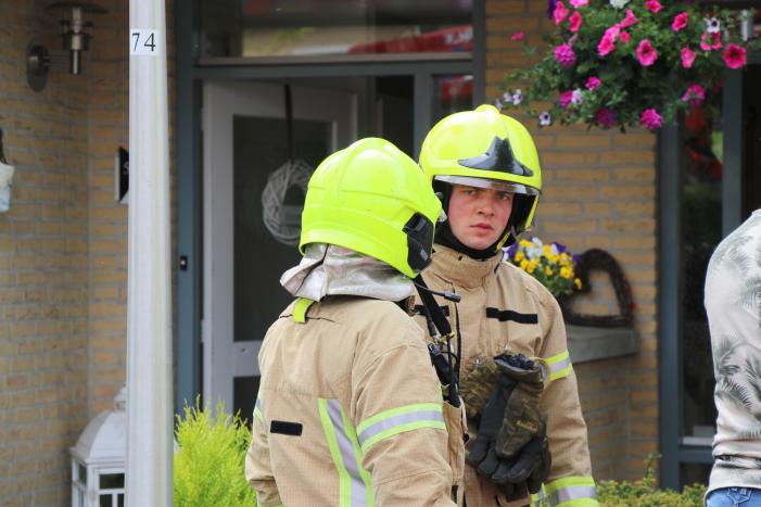 Brand op zolder van woning