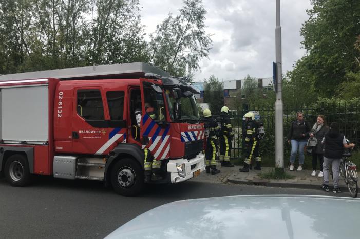 Brand in oud UPC gebouw