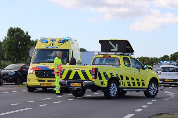 Overstekende fietser geschept