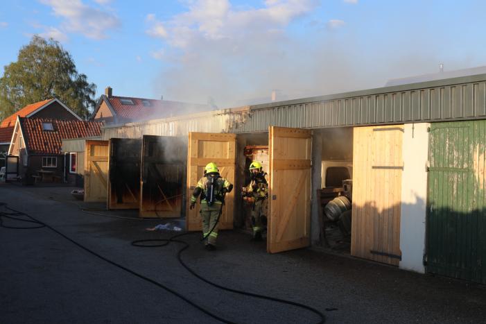 Flinke brand in garagebox