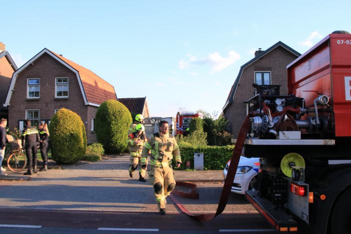 Flinke brand in garagebox