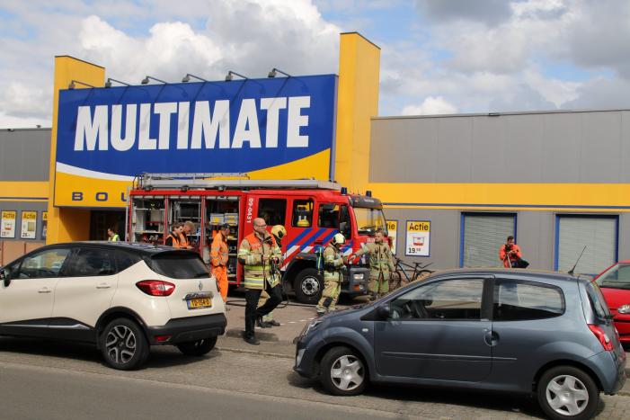 Gaslekkage door graafwerkzaamheden op industrieterrein