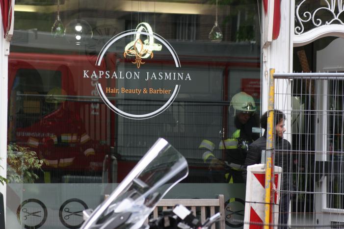 Kapsalon Jasmina ontruimd vanwege gaslucht