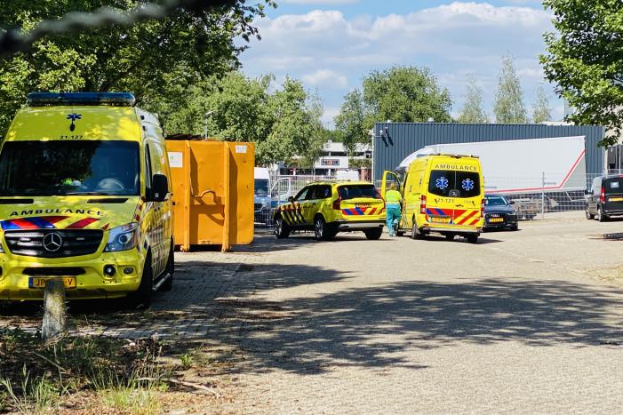 Ernstig incident in bedrijfsloods