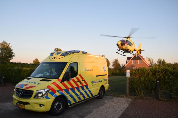 Persoon ernstig gewond geraakt op camping