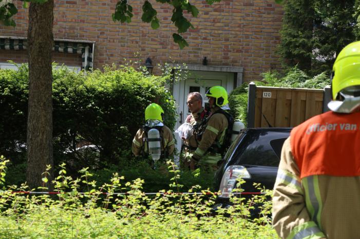 Gasleiding geraakt bij graafwerkzaamheden