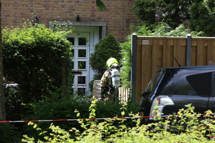 Gasleiding geraakt bij graafwerkzaamheden