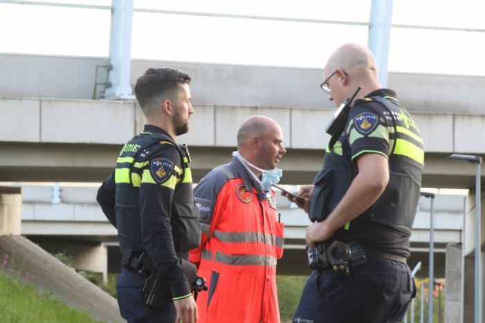 Traumahelikopter trekt veel bekijks