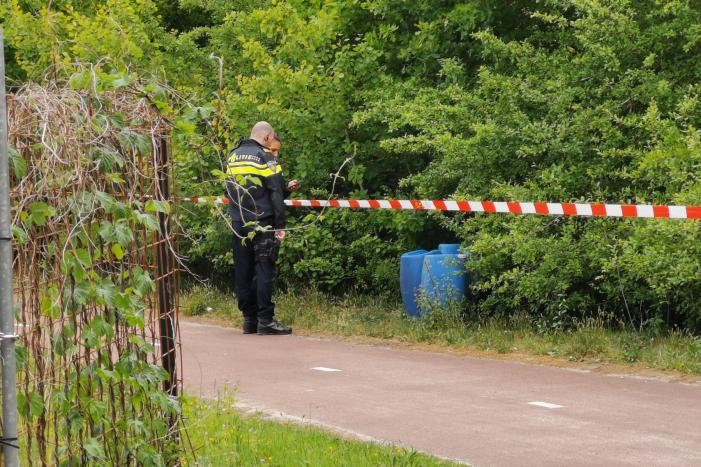 Aangetroffen vaten blijken onderdeel van survivalbaan