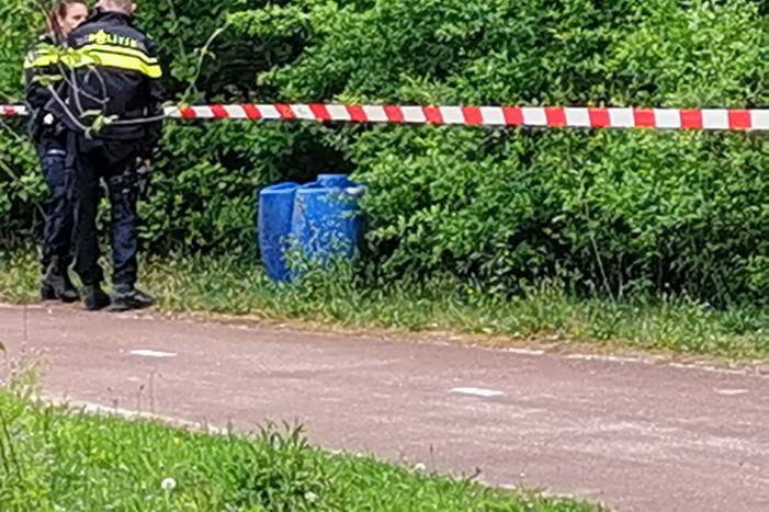 Aangetroffen vaten blijken onderdeel van survivalbaan