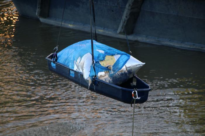 Zoekactie naar object in Voorhaven