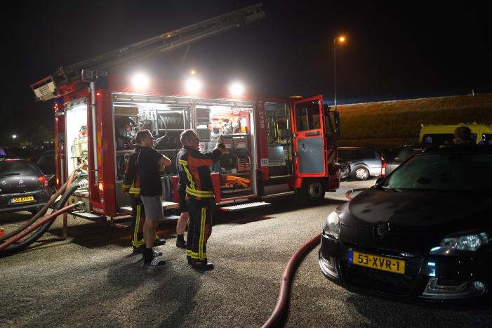 Hond overleden na brand in houten chalet