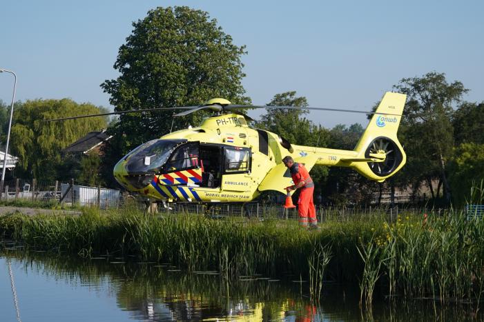 Veel bekijks bij inzet traumahelikopter