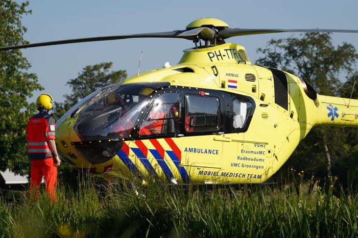 Veel bekijks bij inzet traumahelikopter