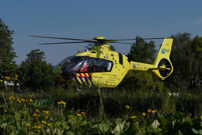 Veel bekijks bij inzet traumahelikopter