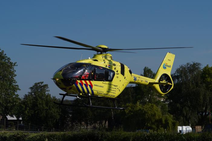 Veel bekijks bij inzet traumahelikopter