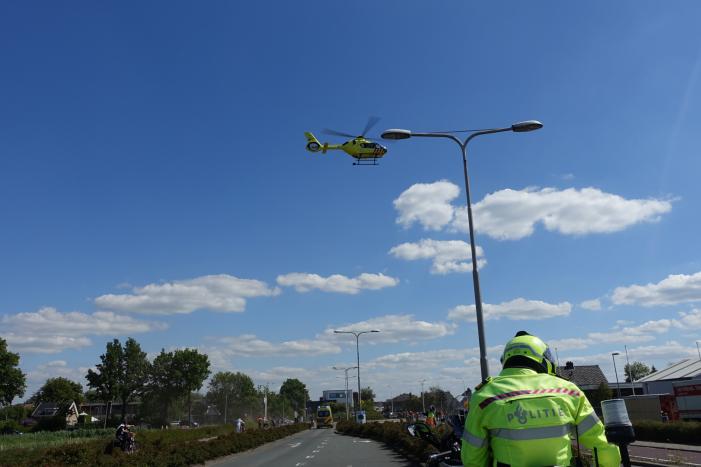 Fietsster ernstig gewond na aanrijding met auto