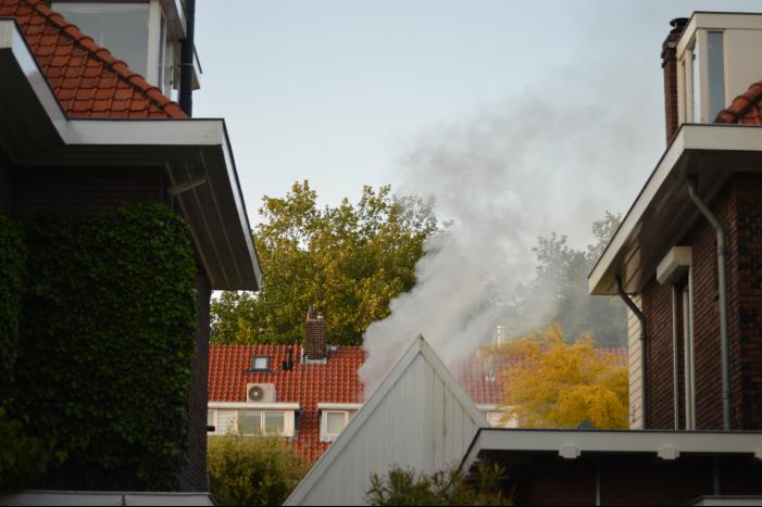 Flinke brand in schuur