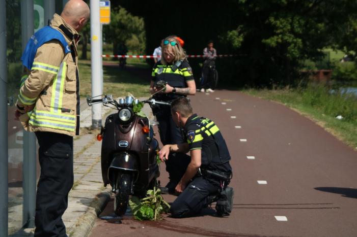 Zoekactie na vondst van onbeheerde scooter