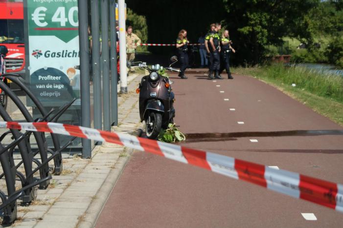 Zoekactie na vondst van onbeheerde scooter