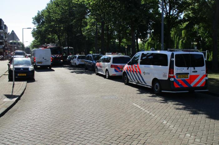 Overstekende rolstoelscooter aangereden door tram