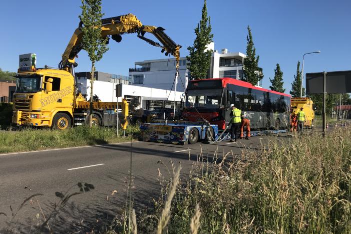 Enorme verkeersopstopping door gestrande stadsbus