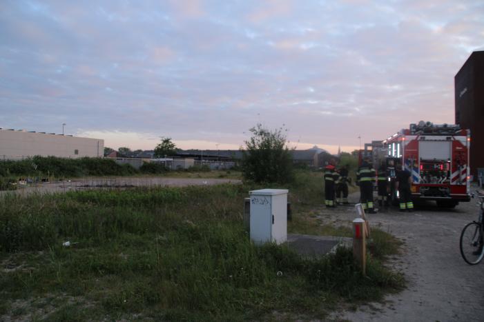 Afvalbrand zorgt voor veel rookontwikkeling