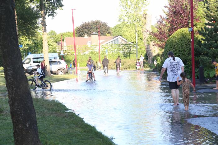 Waterballet na gesprongen waterleiding