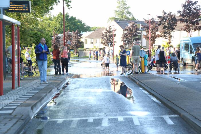 Waterballet na gesprongen waterleiding