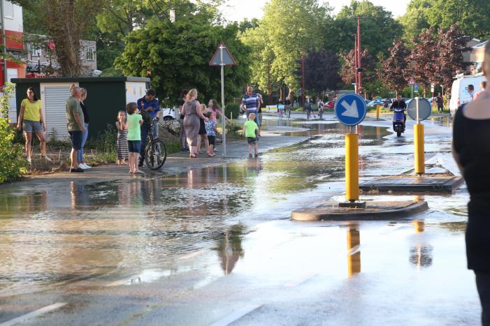 Waterballet na gesprongen waterleiding